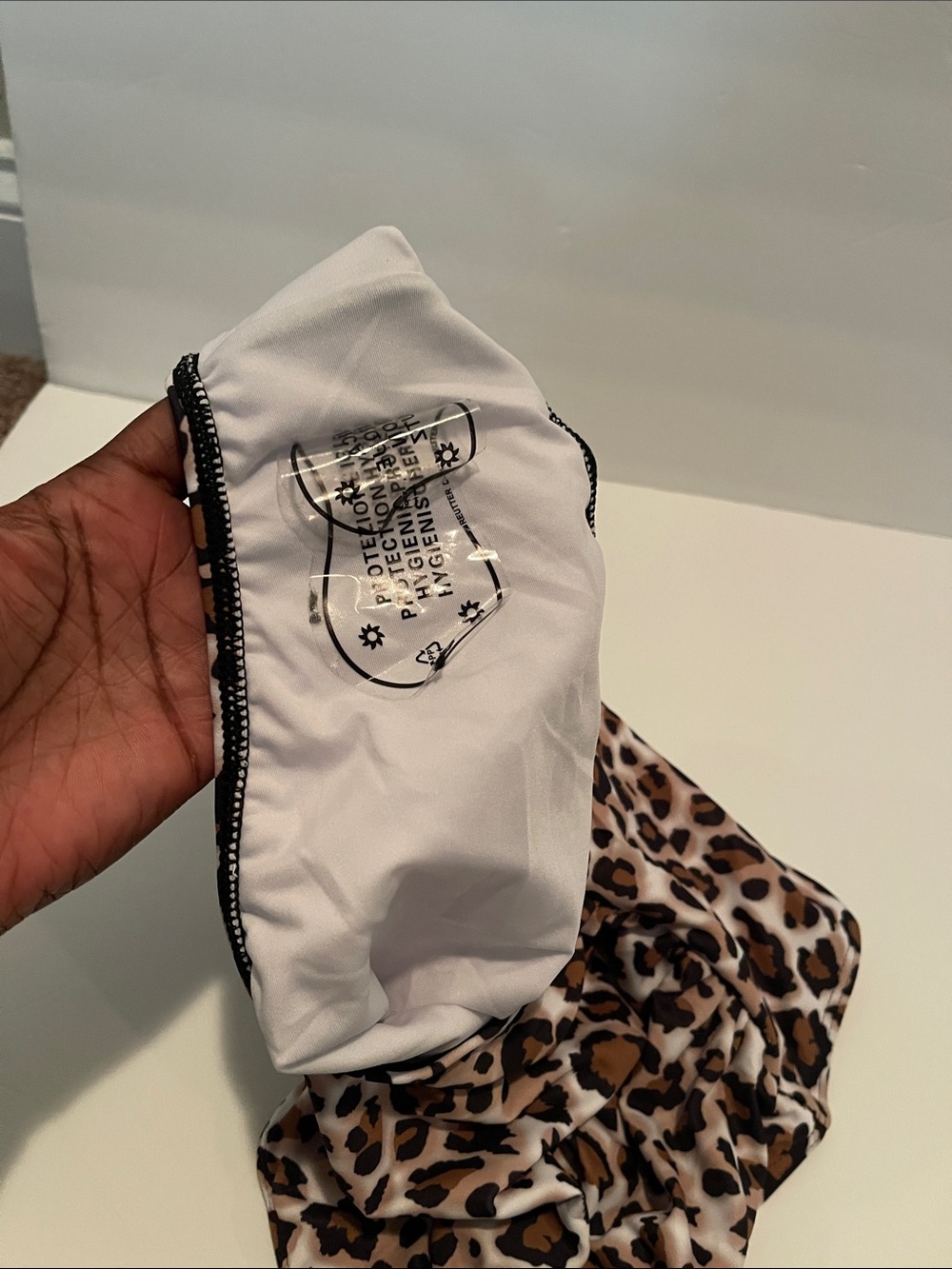 NEW without tags! High-Rise Leopard Print Bikini Bottoms - Brown & Black - Picture 6 of 7